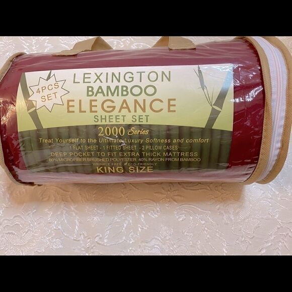 Lexington Bamboo 4 PCS sheet set 2000 series-King - Picture 1 of 4